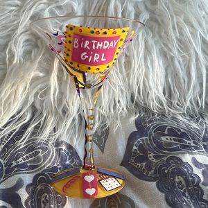 Birthday Girl Martini Glass